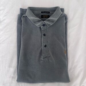 Allsaints polo in grey color xxl